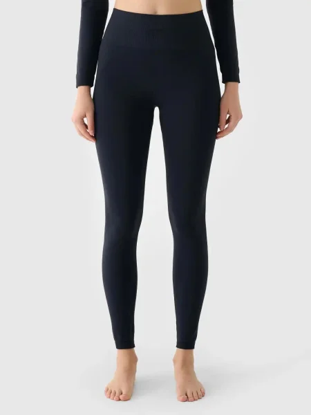 Legginsy 4f bezszwowe czarne