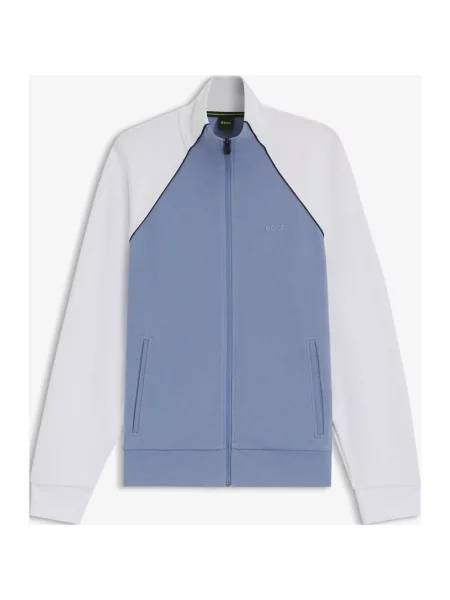 Bluza BOSS Join Skaz Full Zip niebieski S biały
