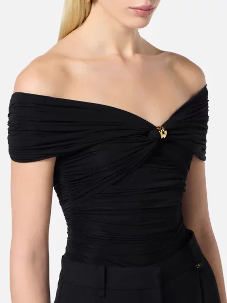 Топ Elisabetta Franchi черный