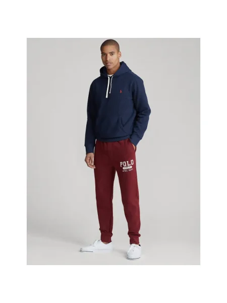 Hanorac cu glugă Polo Ralph Lauren cu broderie albastru