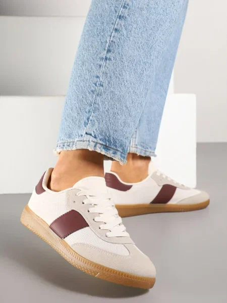 Sneakers Bordo alb