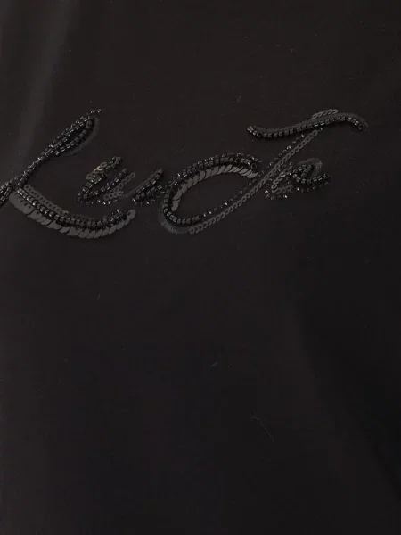 Lung tricou Liu Jo cu paiete negru