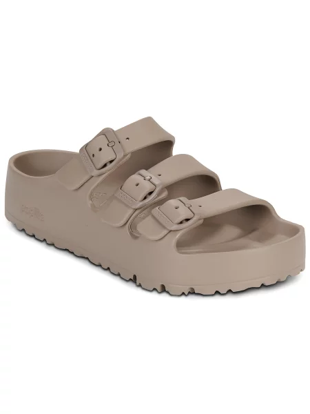 Natikači Birkenstock s platformo bež