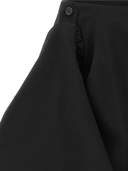 Fustă Comme Des Garçons asimetrică drapată negru