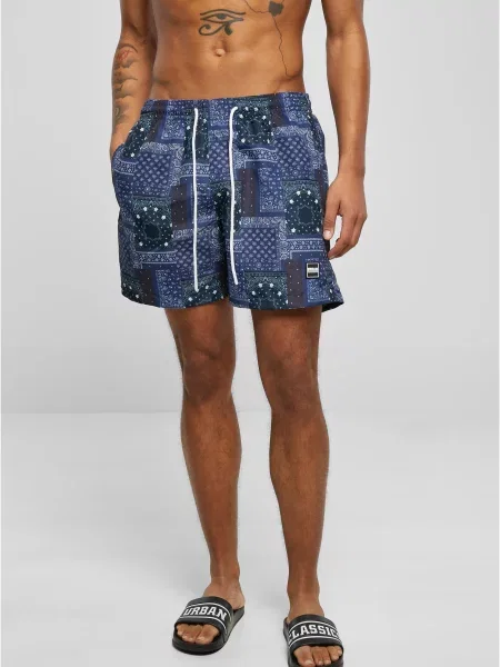 Pantaloni scurți Urban Classics albastru