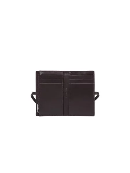 Calvin Klein Pénztárca Emblem Hw Pebble Wallet On Strap barna