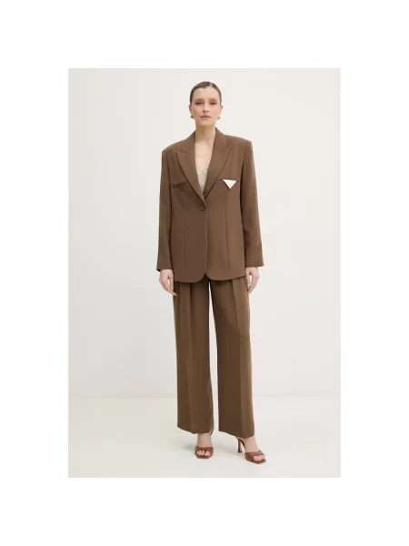 Spodnie Armani Exchange brązowe