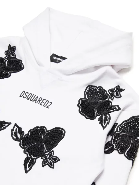 Bluza z kapturem dziecięca Dsquared2 biała