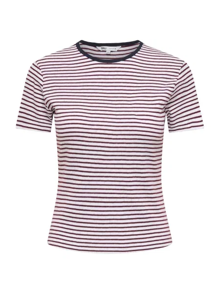 ONLY Tricou ONLKARI ciclam alb
