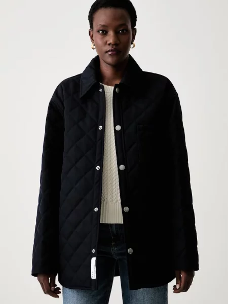 A.P.C. geacă de tranziție pentru femei cu amestec de lână blouson georges