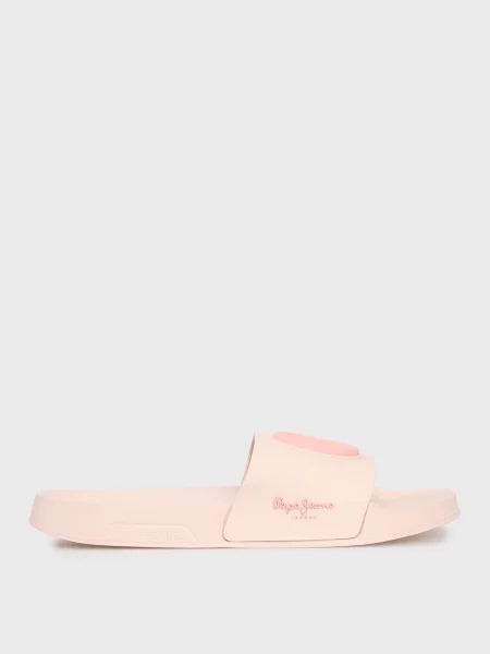 Шльопанці Pepe Jeans рожеві