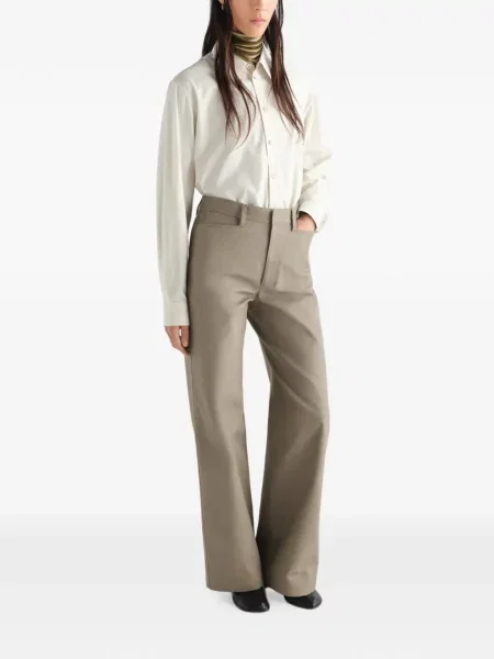 Pantaloni Lemaire din țesătură twill