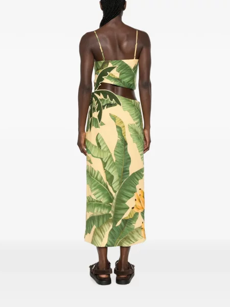 Rochie midi Farm Rio galben