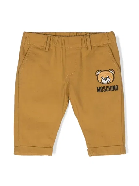 Сhinosy dziecięce Moschino brązowe
