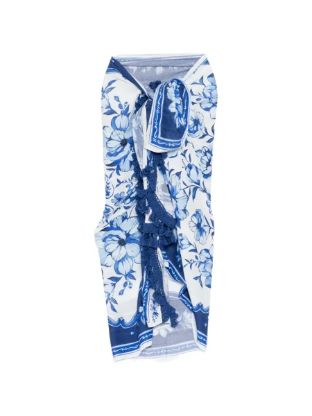 Rochie Farm Rio cu model floral cu imagine albastru