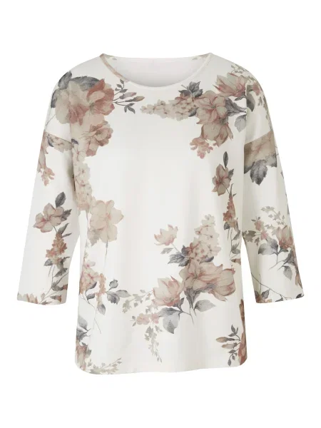 Heine Tricou albastru fumuriu / rosé alb