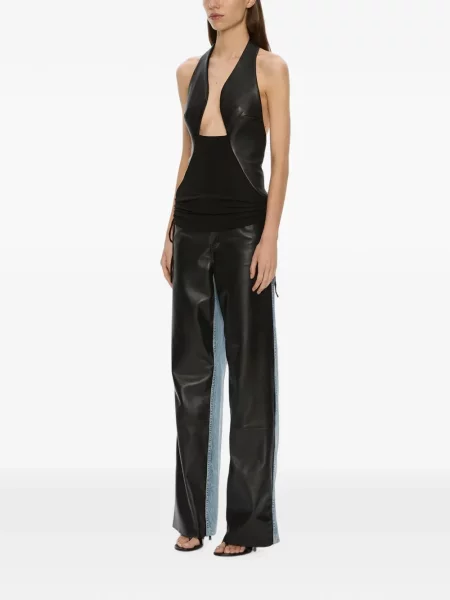 Top Christopher Esber din piele negru