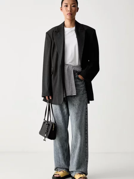 HUGO Blue джинси relaxed fit Leni_S_B сині