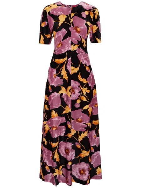 Sukienka midi La Doublej do kolan garniturowa czarna