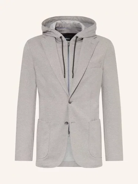 Boss Sako Hanry Slim Fit S Odnímatelným Límcem stříbrná