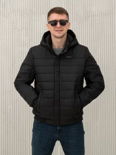 Классическая демисезонная куртка City Fashion Classic черная