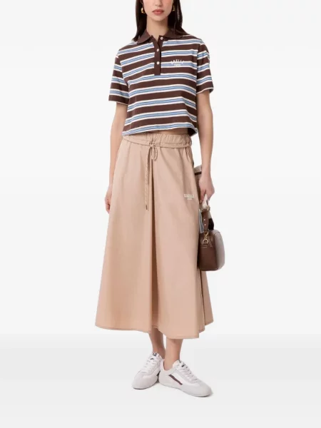 Decupat tricou polo Gaëlle Paris maro