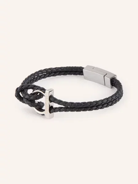 Ferragamo Náramek / stříbrná černá