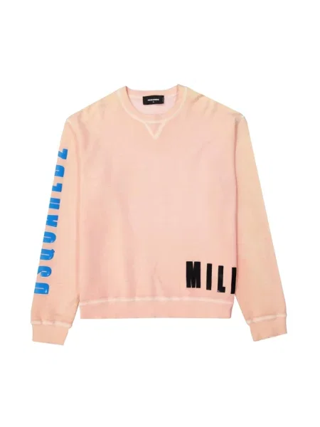Bluza Dsquared2 z nadrukiem różowa