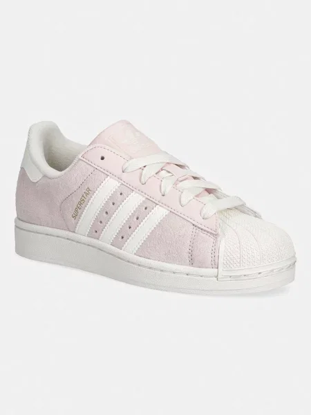 Σουέτ sneakers adidas Originals SUPERSTAR II W ροζ