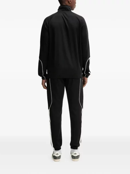 Prugaste teretana kratke hlače Adidas s printom plava