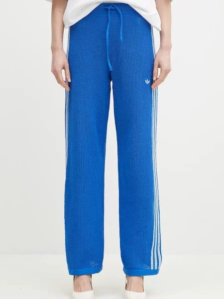Kalhoty Adidas Originals s aplikacemi modré