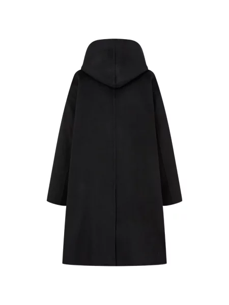 Palton Tomboy cu glugă negru