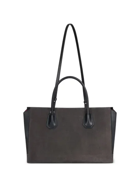 Geantă Givenchy din piele de căprioară gri