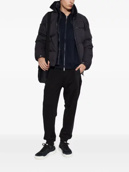 Hanorac cu glugă Moncler cu autograf albastru
