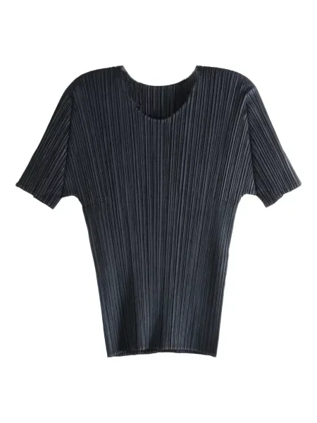 Tricou Pleats Please Issey Miyake plisat albastru