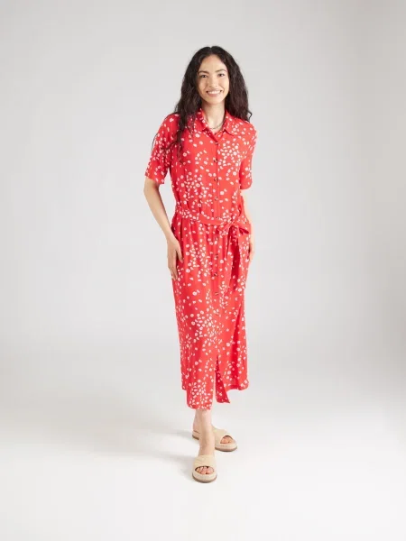 ROXY Rochie tip bluză ISLAND ESCAPE / alb roșu