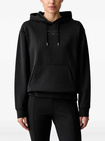 Hanorac cu glugă Puma cu autograf negru