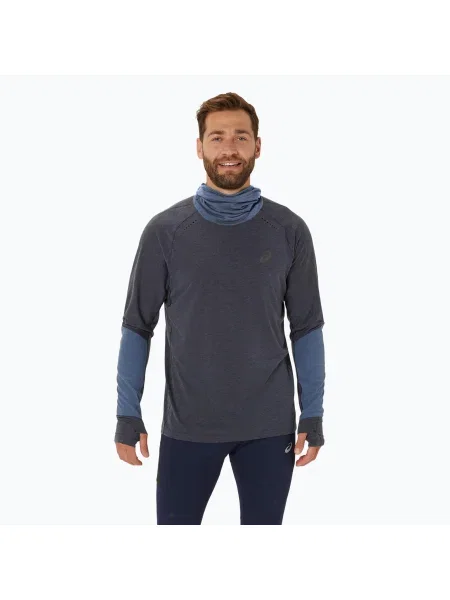 Férfi ASICS Metarun Winter LS Hoodie éjféli futó melegítőfelső. Méret: XL