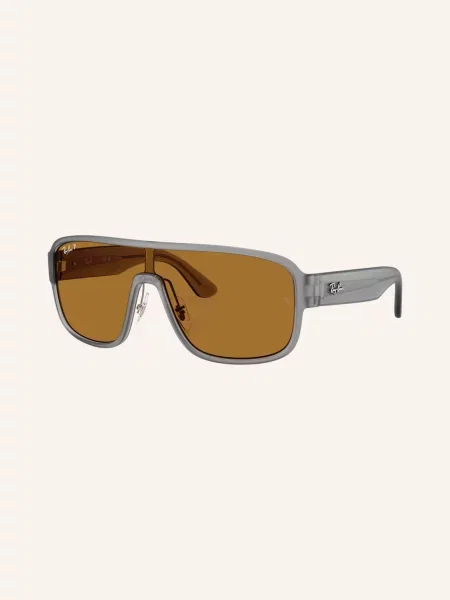 Ray-Ban Sluneční Brýle matná šedá/bronzová polarizovaná šedé