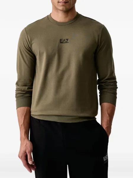 Hanorac Ea7 Emporio Armani cu imagine verde