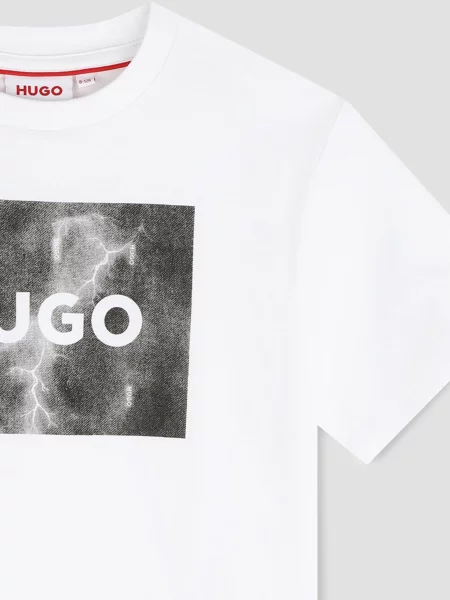 Дитяча Футболка HUGO Kids білий