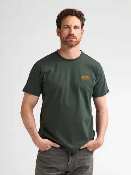 Petrol Industries Tricou oliv portocaliu
