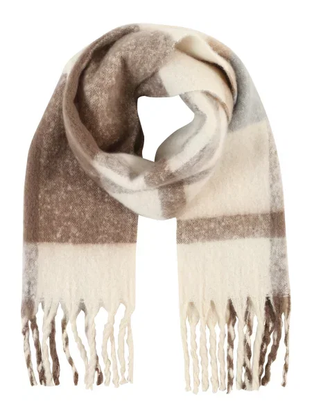 VERO MODA Fular IVY / maro / gri deschis bej