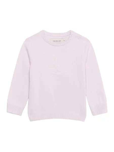 Calvin Klein Jeans Pulover ecru / mov pastel