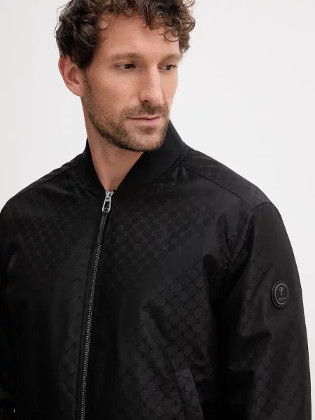 Bluza rozpinana o kroju regular fit z nadrukiem z motywem na całej powierzchni Joop! czarna