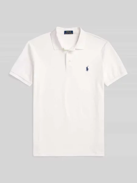 Koszulka polo o kroju regular fit z mieszanki bawełny Polo Ralph Lauren biała