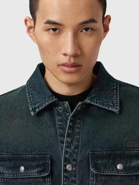 Джинсова куртка AllSaints CASTLEFORD демісезонна синій