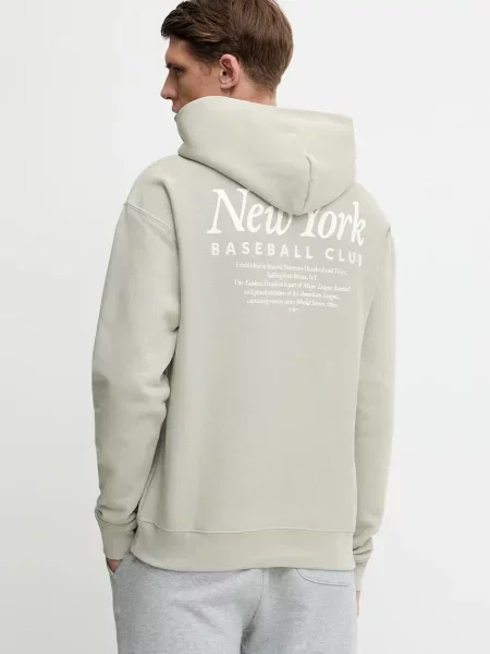 Mikina 47 brand MLB New York Yankees s kapucí hladká béžová