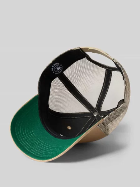 Czapka z daszkiem typu trucker z wyhaftowanym logo model NEYYAN BRANSON' '47 beżowa