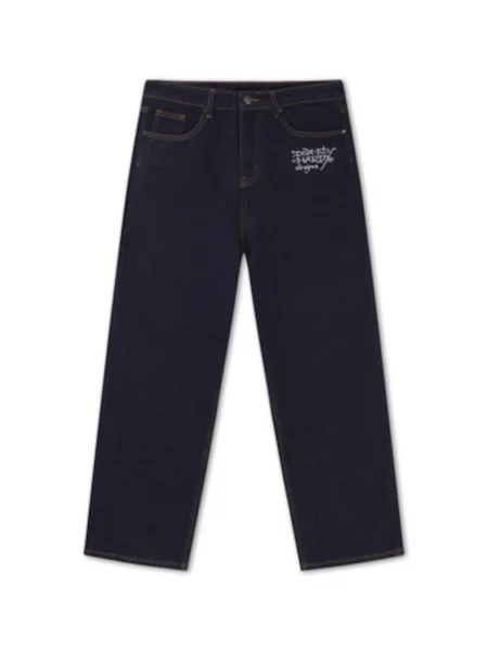 Ed Hardy Jeans albastru închis / verde jad / roz alb